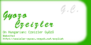 gyozo czeizler business card