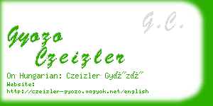 gyozo czeizler business card